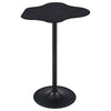 42 Inch Modern Bar Table Black Metal Frame Irregular Cloud Design BM309249