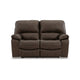 Niy 65 Inch Power Recliner Loveseat Cushioned Dark Brown Leather By Casagear Home BM309300