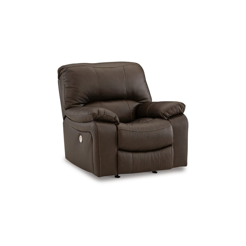 Ashley Niy 41" Chair, Power Rocker Recliner, Cushioned, Dark Brown