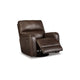 Ashley 43’’ Swivel Glider Chair Manual Recliner Brown Faux Leather BM309303