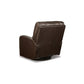 43 Inch Swivel Glider Chair Manual Recliner Browned Faux Leather By Casagear Home BM309303