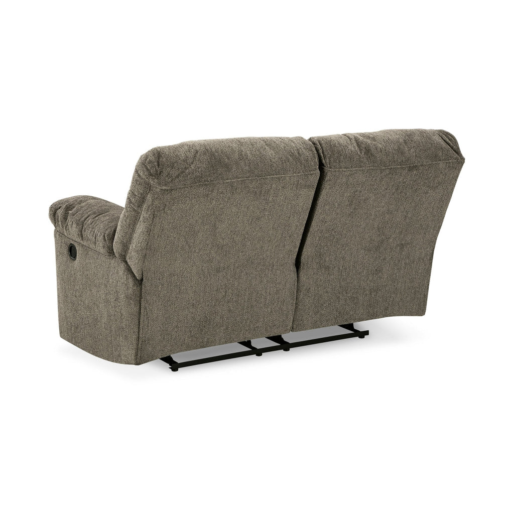 Tul 70 Inch Manual Recliner Loveseat Soft Cushioned Taupe Gray Polyester By Casagear Home BM309311