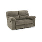 Tul 70 Inch Manual Recliner Loveseat Soft Cushioned Taupe Gray Polyester By Casagear Home BM309311