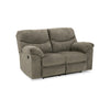 Tul 70 Inch Manual Recliner Loveseat Soft Cushioned Taupe Gray Polyester By Casagear Home BM309311