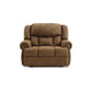 Avi 50 Inch Chair Wide Seat Power Recliner Cushioned Brown Faux Leather By Casagear Home BM309328