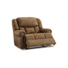 Avi 50 Inch Chair Wide Seat Power Recliner Cushioned Brown Faux Leather By Casagear Home BM309328