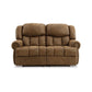 Avi 76 Inch Loveseat Power Reclining USB Brown Faux Leather Cushions By Casagear Home BM309330