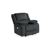 Ashley Wie 39 Inch Power Recliner Chair, Rocker, Slate Gray Chenille Upholstery