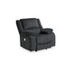 Ashley Wie 39 Inch Power Recliner Chair, Rocker, Slate Gray Chenille Upholstery
