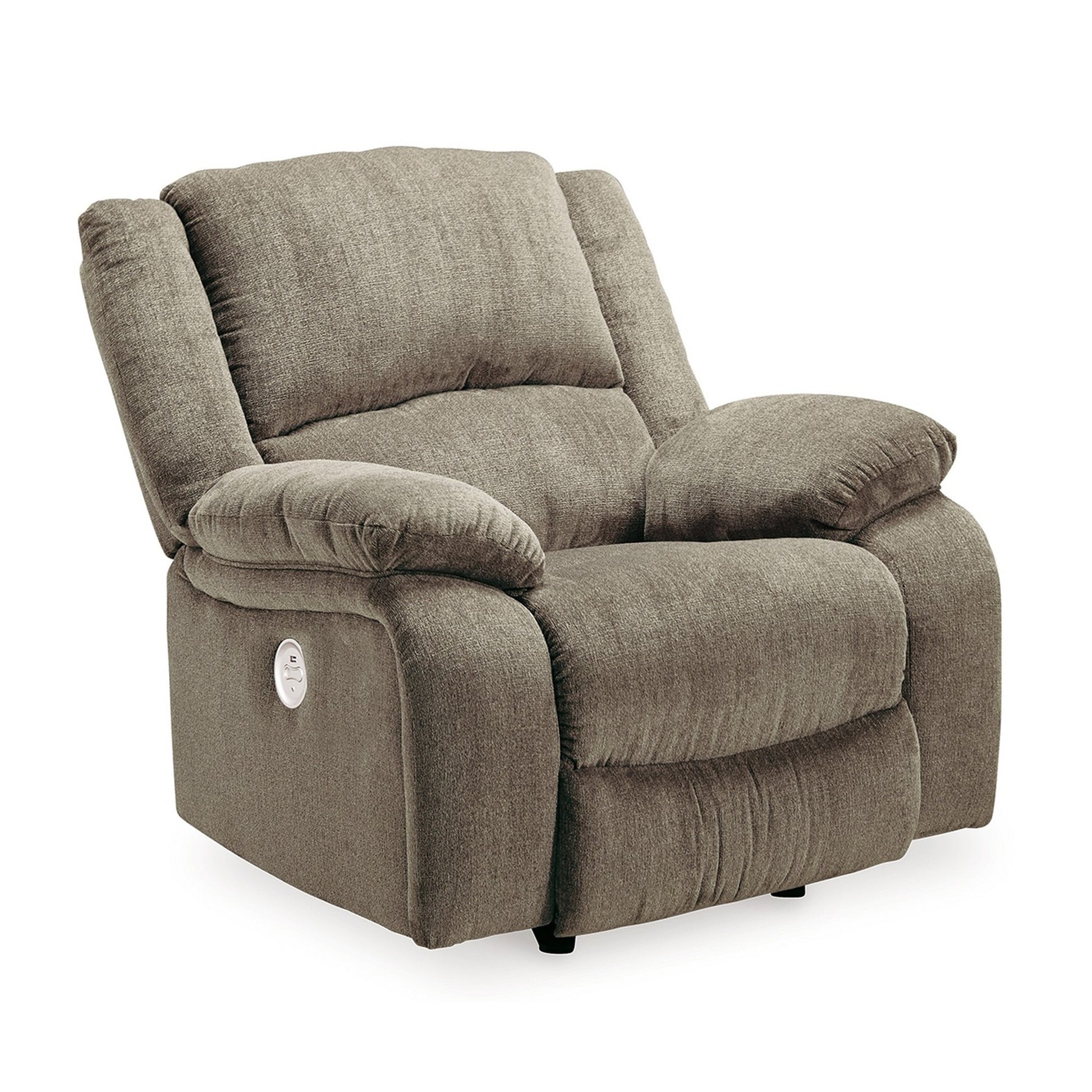 Wie 39 Inch Power Recliner Chair Rocker Pewter Gray Chenille Upholstery By Casagear Home BM309337