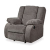 Ashley Tee 40’’ Manual Recliner Chair Rocker Gray Chenille
