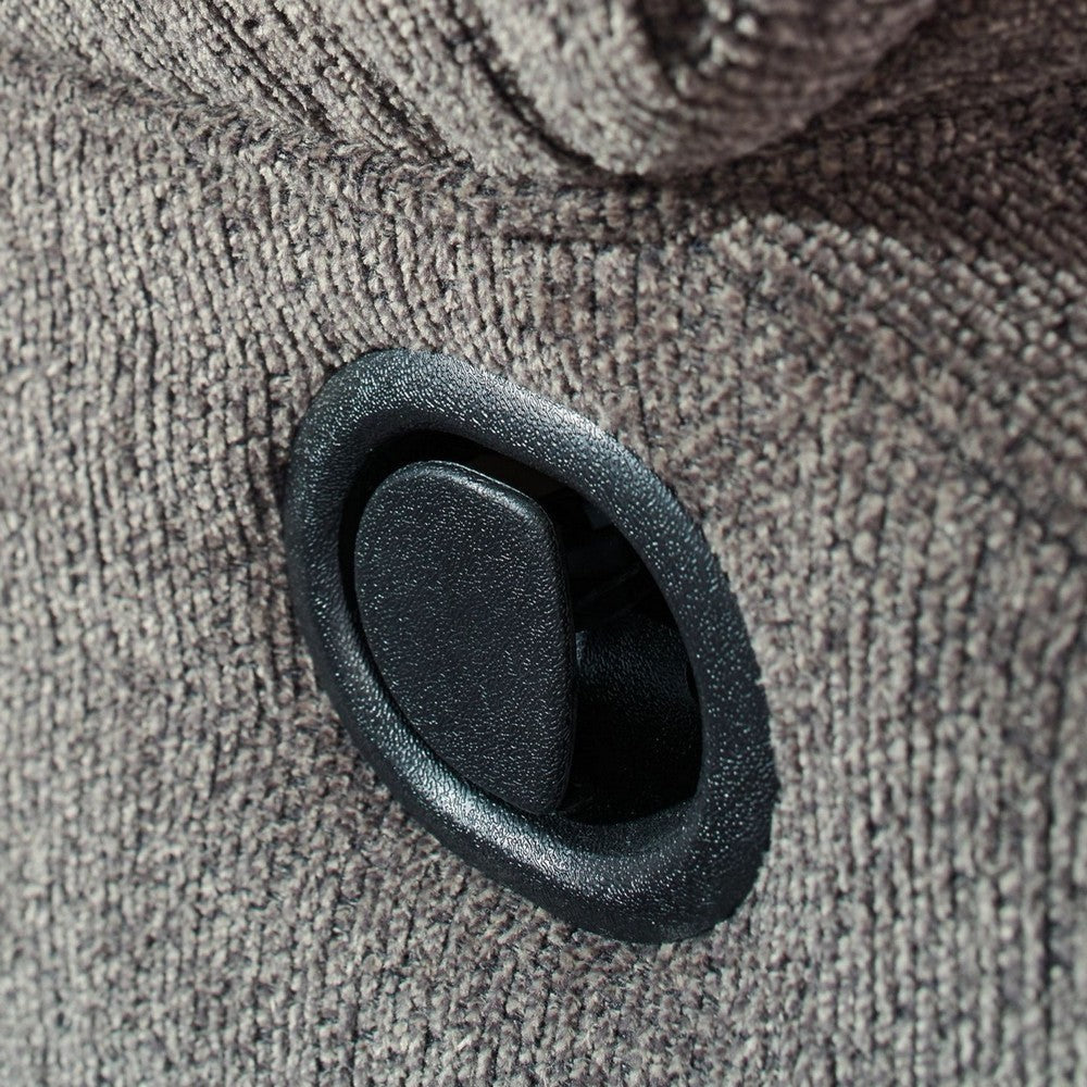 Ashley Tee 40’’ Manual Recliner Chair Rocker Gray Chenille