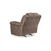 Ashley Aky 43’’ Power Recliner Chair Rocker Soft Taupe Faux Leather