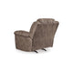 Ashley Aky 43’’ Power Recliner Chair Rocker Soft Taupe Faux Leather