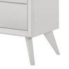 Siam 57 Inch Dresser 6 Drawers Modern White Sleek Rubberwood Frame By Casagear Home BM309432