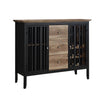 Nori 47 Inch Sideboard Buffet, 3 Drawers, Antique Oak Brown and Black  By Casagear Home