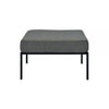 Rain 29 Inch Outdoor Patio Ottoman, Waterproof Polypropylene, Smooth Gray By Casagear Home