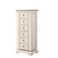 Maia 64 Inch Tall Swivel Dresser Chest, Mirror, Velvet Lined Drawers, White By Casagear Home