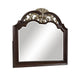 Liana 54 Inch Dresser Mirror Crown Carvings Wood Gold Tone Scrolling By Casagear Home BM309488