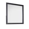 Lala 40 x 40 Inch Dresser Mirror Modern Rectangular Shape Black Finish By Casagear Home BM309492