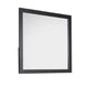 Lala 40 x 40 Inch Dresser Mirror Modern Rectangular Shape Black Finish By Casagear Home BM309492