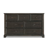 Annu 68 Inch Wide Dresser 7 Drawers Felt and Cedar Lining Walnut Brown By Casagear Home BM309518