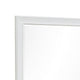Limi 37 x 43 Dresser Mirror, Modern Wood Frame, White Brushed Finish By Casagear Home
