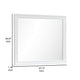 Limi 37 x 43 Dresser Mirror, Modern Wood Frame, White Brushed Finish By Casagear Home