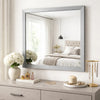 Moko 40 x 40 Dresser Mirror, Square, Modern Style, Gray Finished Frame By Casagear Home