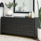 Moko 40 x 40 Dresser Mirror, Square Shape, Modern Style, Black Finished Frame By Casagear Home