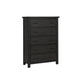 Galle 58 Inch Tall Dresser Chest with 5 Drawers Metal Handles Gray Wood By Casagear Home BM309567