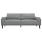 Fiza 87 Inch Sofa Gray Polyester Track Arms Pocket Coils Double Frame By Casagear Home BM309587