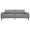 Fiza 87 Inch Sofa Gray Polyester Track Arms Pocket Coils Double Frame By Casagear Home BM309587