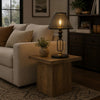 19 Inch Table Lamp, Round Metal Mesh Shade, Hollow Body, Black, Gold Stand By Casagear Home
