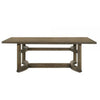Stacy 88 Inch Dining Table, Rectangular Top, Rubberwood, Weathered Oak By Casagear Home