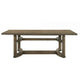 Stacy 88 Inch Dining Table, Rectangular Top, Rubberwood, Weathered Oak By Casagear Home