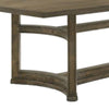 Stacy 88 Inch Dining Table, Rectangular Top, Rubberwood, Weathered Oak By Casagear Home