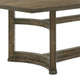 Stacy 88 Inch Dining Table, Rectangular Top, Rubberwood, Weathered Oak By Casagear Home