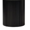 Jerry 54 Inch Dining Table, Round Faux Marble Top, Black Pedestal Base By Casagear Home