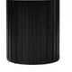 Jerry 54 Inch Dining Table, Round Faux Marble Top, Black Pedestal Base By Casagear Home