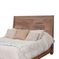 Neuv King Size Bed Mango and Parota Wood Grain Details Rustic Brown By Casagear Home BM309983