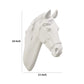 Lilie 14 Inch Horse Head Bust Statuette Wall Mount Design Resin White By Casagear Home BM310084