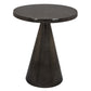 Riot 19 Inch Plant Stand Table Round Top Triangle Pedestal Metal Black By Casagear Home BM310106