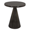 Riot 19 Inch Plant Stand Table Round Top Triangle Pedestal Metal Black By Casagear Home BM310106