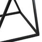 28 Inch Plant Stand Table Set of 3 Square X Crossed Base Metal Black By Casagear Home BM310129