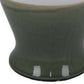 Pril 17 Inch Temple Jar with Clean Lines Ceramic Brown Green Finish By Casagear Home BM310133