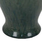 Caty 20 Inch Temple Jar Finial Dome Lids Classic Ceramic Green Finish By Casagear Home BM310137