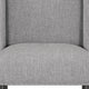 Amber 27 Inch Dining Side Chair Set of 2 Cushioned Gray Fabric Upholstery By Casagear Home BM310203