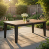 Woodlands 64-82 Inch Dining Table, Extendable, Rectangular Top, Brown By Casagear Home