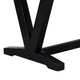 Oliver 72 Inch Dining Table With Faux Carrara Marble Top, White and Black By Casagear Home